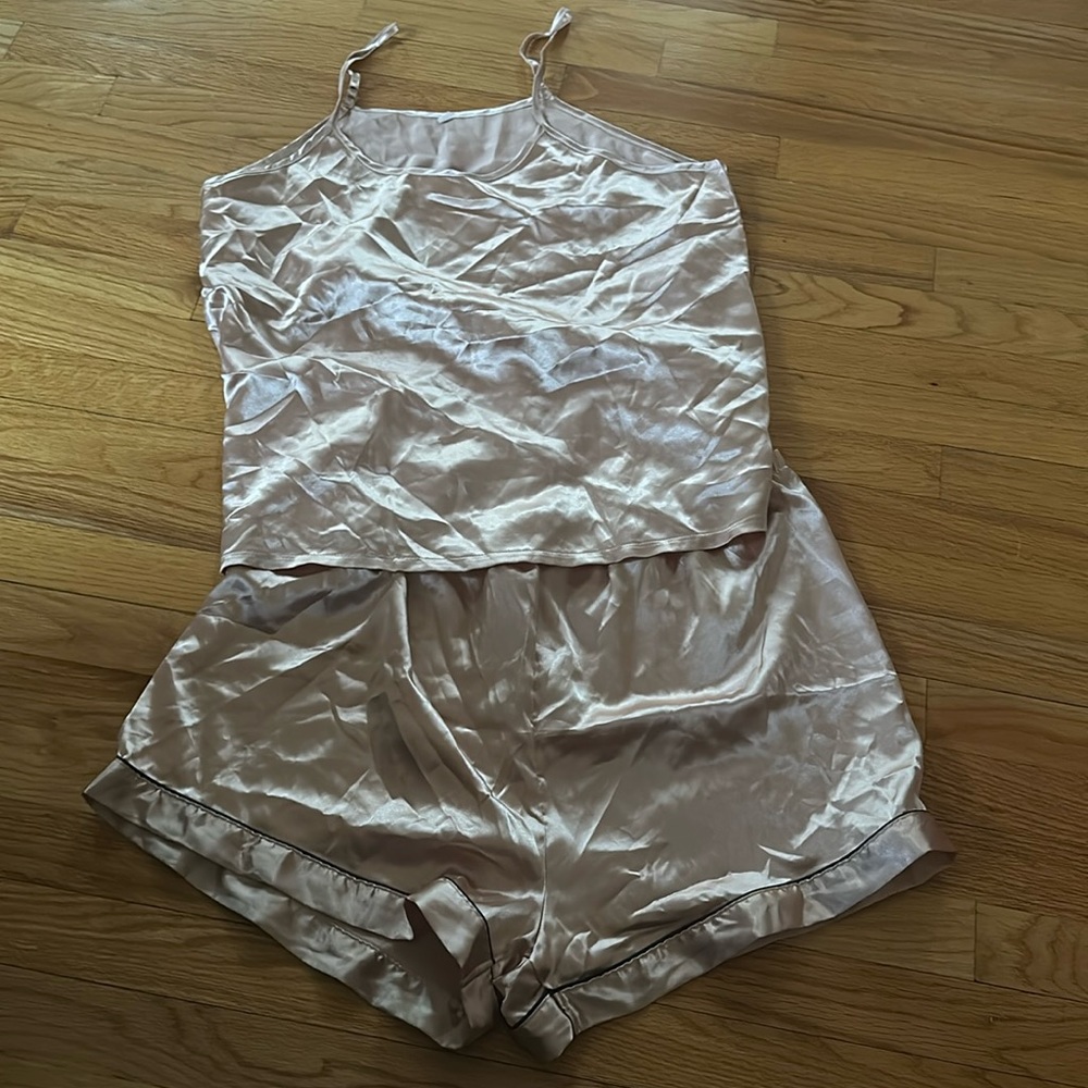 satin pj set